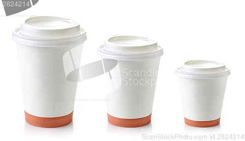 Image of paper take away coffee cups