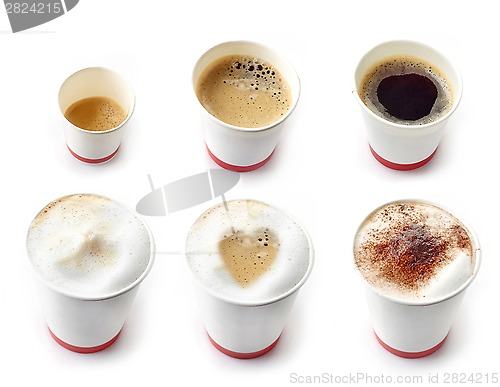 Image of Various kinds of coffees 