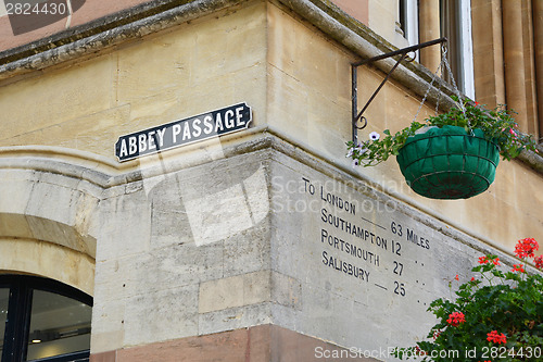 Image of Architectural detail at Abbey Passage in Winchester