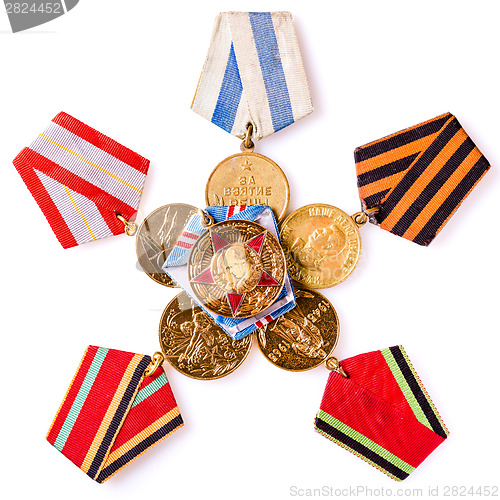 Image of Collection of Russian (soviet) medals for participation in the S