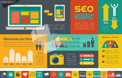 Image of Social Media Infographic Template.