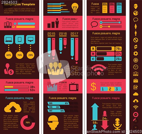 Image of Technology Industry Infographic Elements
