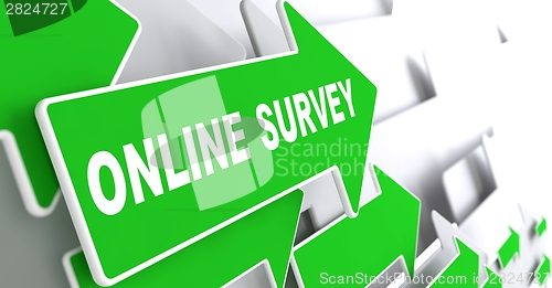 Image of Online Survey on Green Direction Arrow Sign.