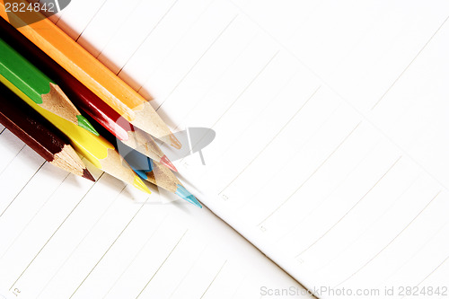 Image of Color pencil and agenda