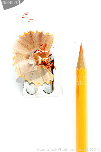 Image of Pencil and sharpener