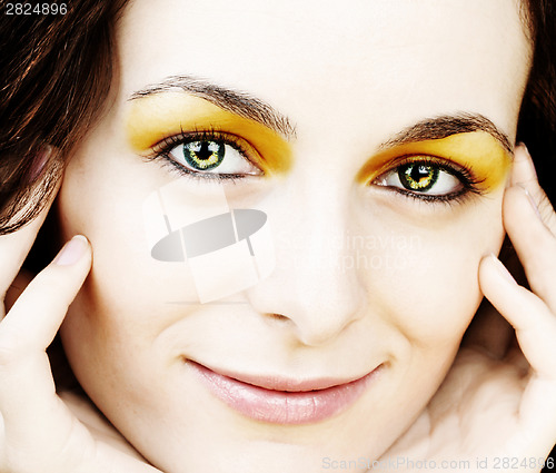 Image of Woman with green eyes