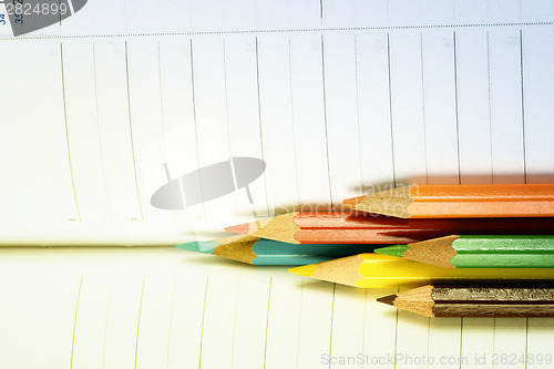 Image of Color pencil and agenda