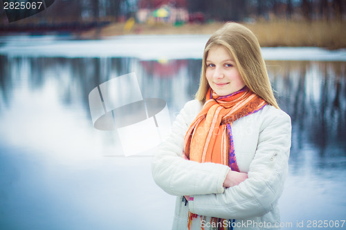 Image of The Girl In A Orange Scarf