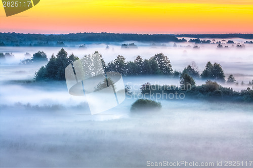 Image of Beautiful Lake On Sunrise