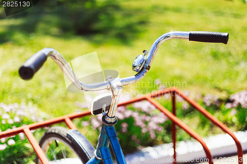 Image of Vintage bicycle detail close up