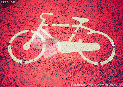 Image of Retro look Bike sign