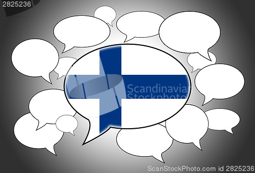 Image of Communication concept - Speech cloud