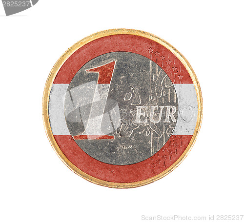 Image of Euro coin, 1 euro