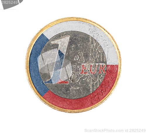 Image of Euro coin, 1 euro