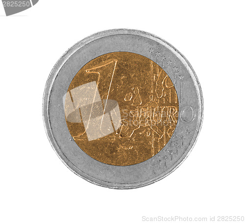 Image of Euro coin, 1 euro, fake coin