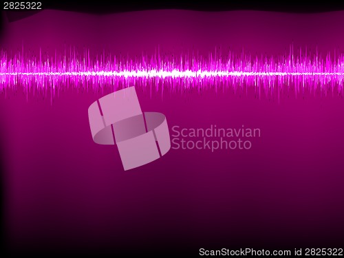 Image of Sound waves oscillating on white background. EPS 8