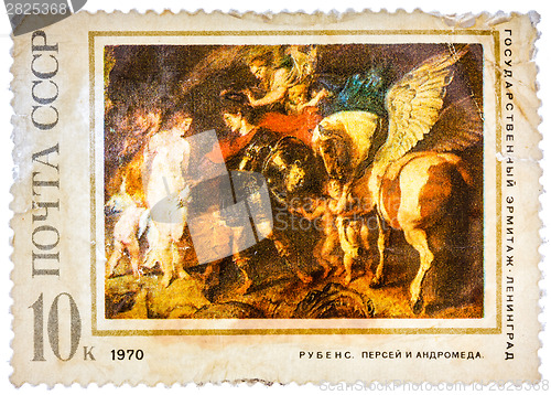 Image of Old used USSR postage stamp issued in honor of the great Flemish