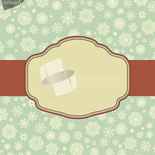 Image of Retro Christmas Card Template. EPS 8