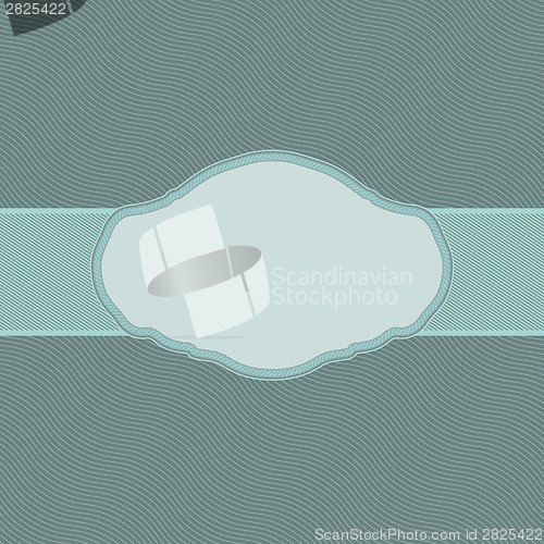 Image of Vintage styled card with wave. EPS 8