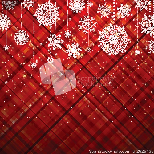 Image of Red christmas background. EPS 8