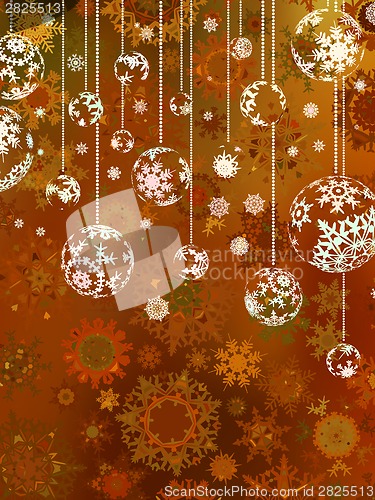 Image of Light Bronze abstract Christmas. EPS 8