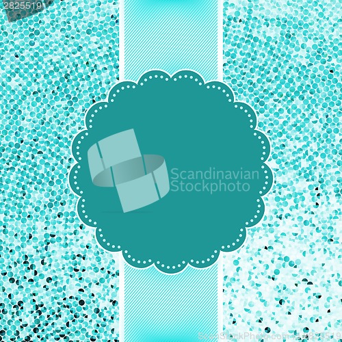 Image of Blue glitter sparkles snowflakes background. EPS 8