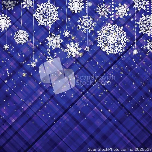 Image of Blue christmas background. EPS 8