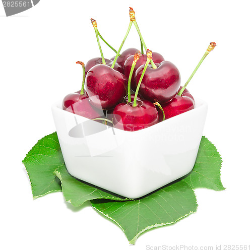Image of Ripe sweet and juicy tasty cherry berries