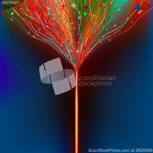 Image of Futuristic abstract glowing background. EPS 8