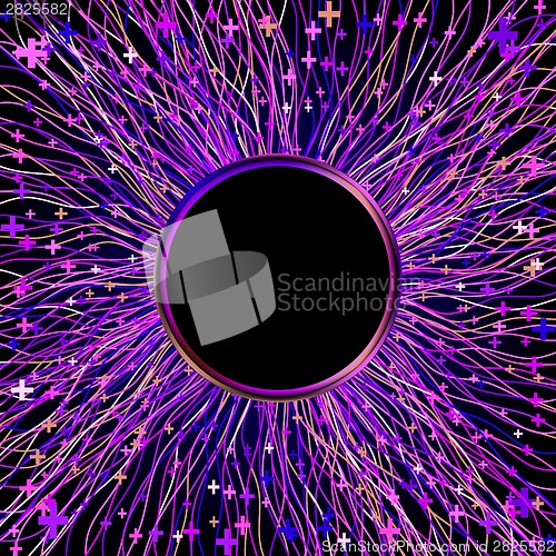 Image of Abstract color laser beams with copy space. EPS 8