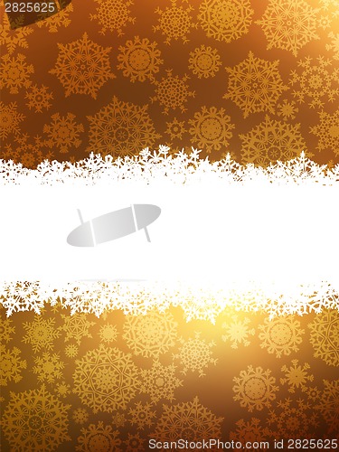 Image of Elegant gold christmas background. EPS 8