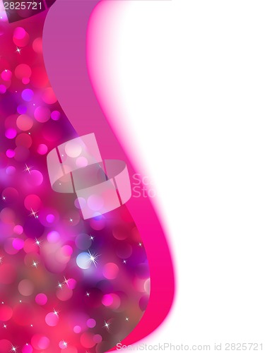 Image of Colorful bokeh holiday template card. EPS 8