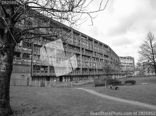 Image of Black and white Robin Hood Gardens London