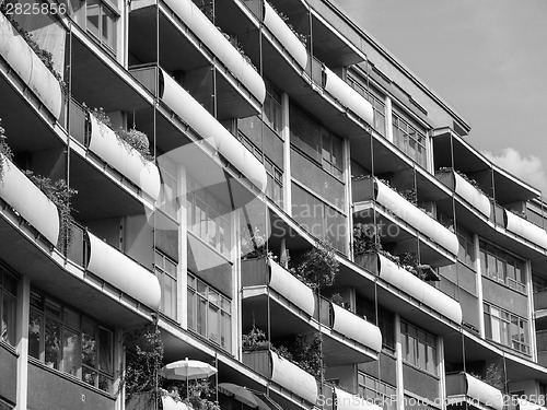 Image of Black and white Hansaviertel in Berlin