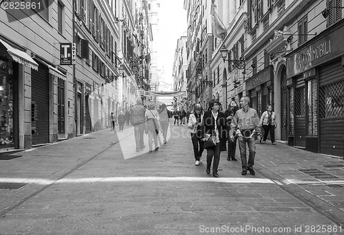 Image of Black and white Genoa Italy