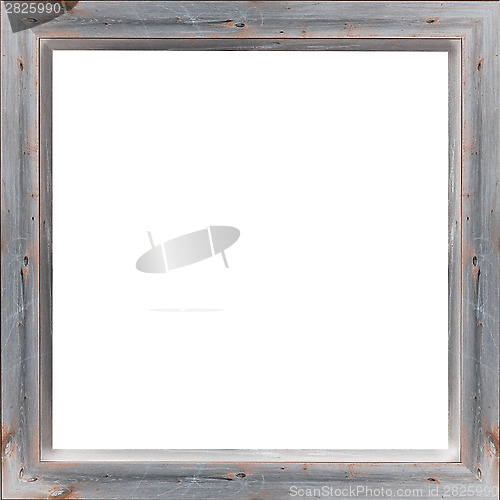 Image of wooden frame isolated on the white background