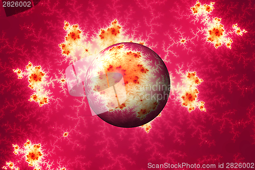 Image of Abstract Red Globe