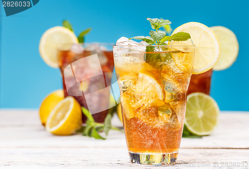 Image of Glass of ice tea