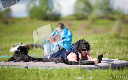 Image of Family in campground