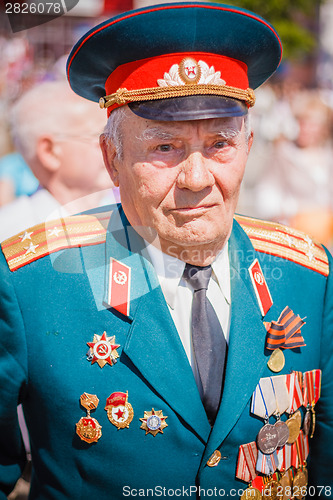 Image of Unidentified veterans during the celebration of Victory Day. GOM