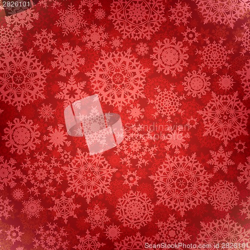 Image of Christmas pattern snowflake background. EPS 8