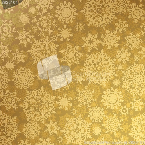 Image of Christmas pattern snowflake, seamless. EPS 8