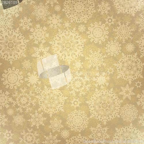 Image of Christmas pattern snowflake background. EPS 8