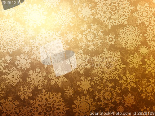 Image of Christmas background with snowflakes. EPS 8