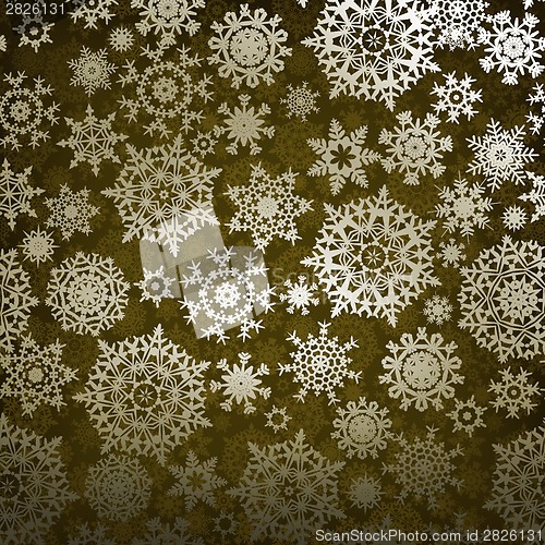 Image of Christmas pattern snowflake background. EPS 8