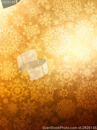 Image of Christmas background with snowflakes. EPS 8