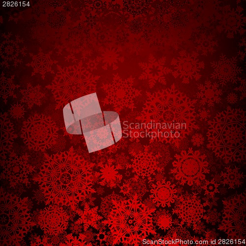 Image of Seamless deep red christmas texture. EPS 8