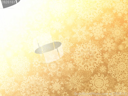 Image of Christmas background with snowflakes. EPS 8