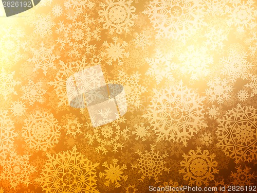 Image of Christmas background with snowflakes. EPS 8