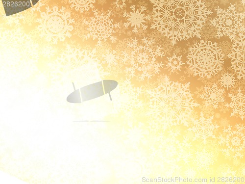 Image of Christmas background with snowflakes. EPS 8